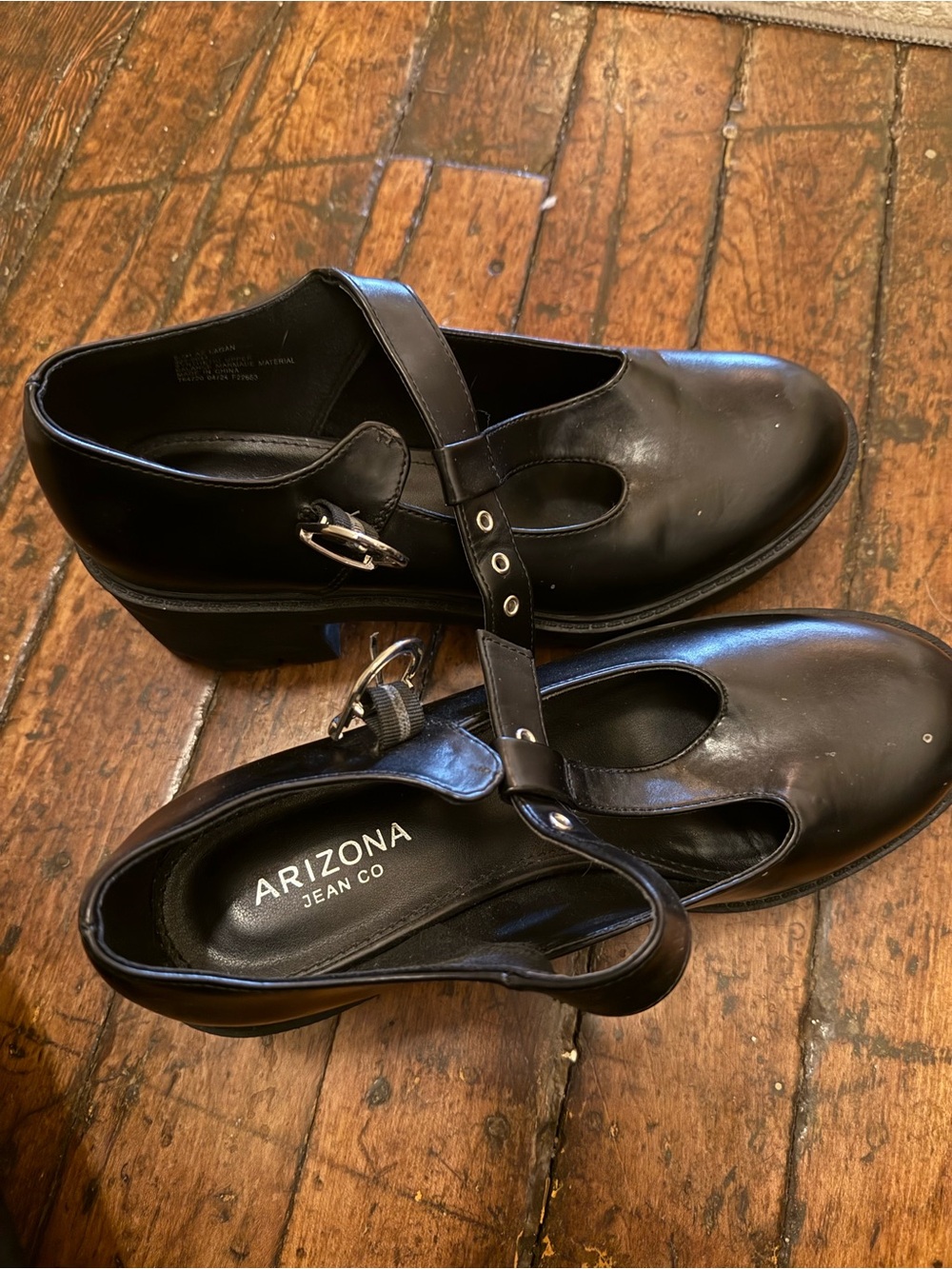 Arizona Jean Company Black Mary Jane Heels